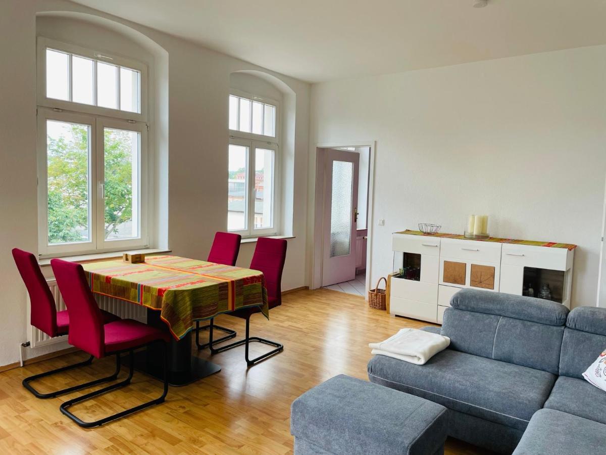 "Glueck Auf" Lichtdurchflutete Schicke Ferienwohnung In Zwickau Buitenkant foto